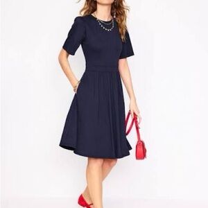 Boden Navy Short-Sleeve Dress